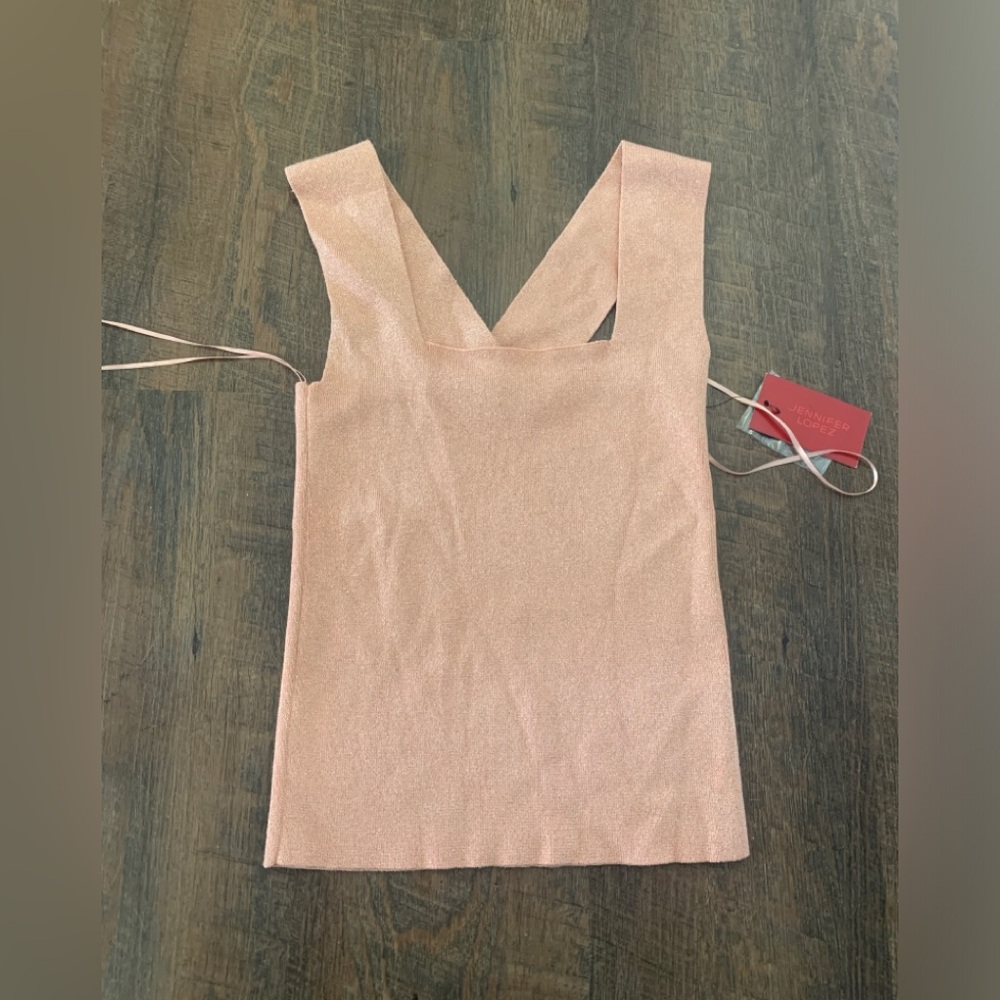 Elegant Sparkly Blush Sleeveless Top perfect for Summer sparkle!